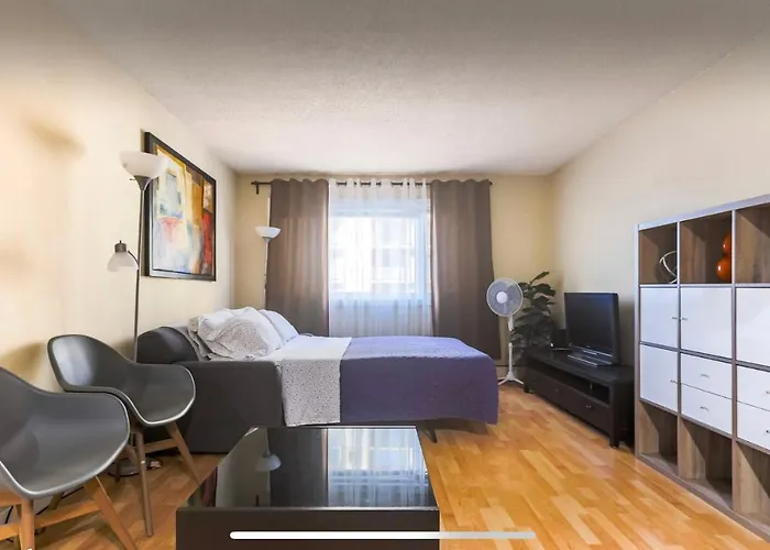 Downtown River Valley Bachelor Suite Condo, Non Smoking, 12 Inches Queen Bed, Beautiful Minimalist, Very Convenient Every Where